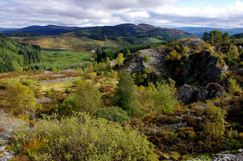 One of the disused quarries