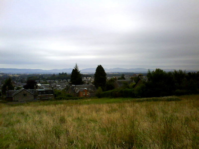 Looking down to Blairgowrie
