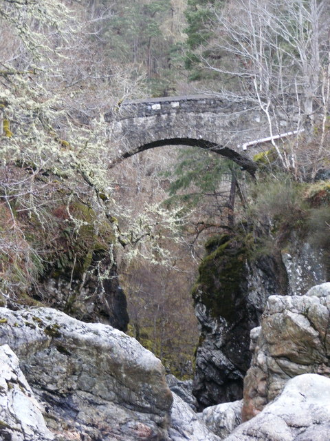 Bridge at Foyers Upper Falls