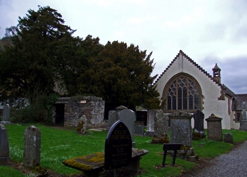 Fortingall Church and Yew Tree