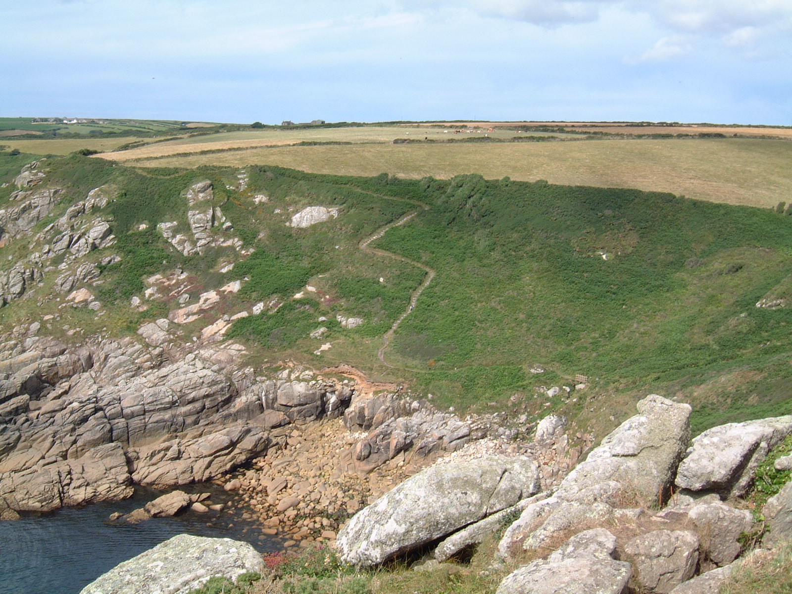 Climbing the steep path