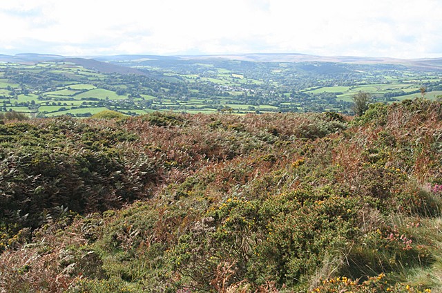 The view south from Cranbrook Castle