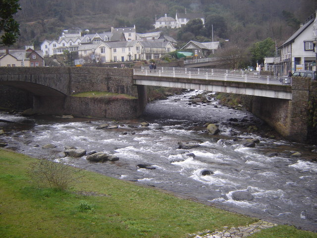 Confluence of East and West Lyn Rivers