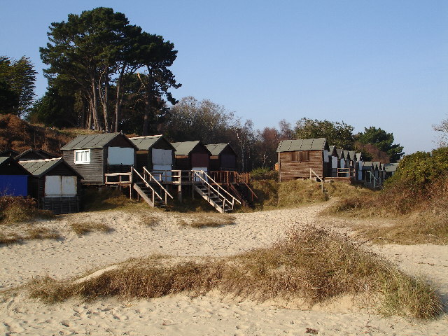 Beach huts at Studland