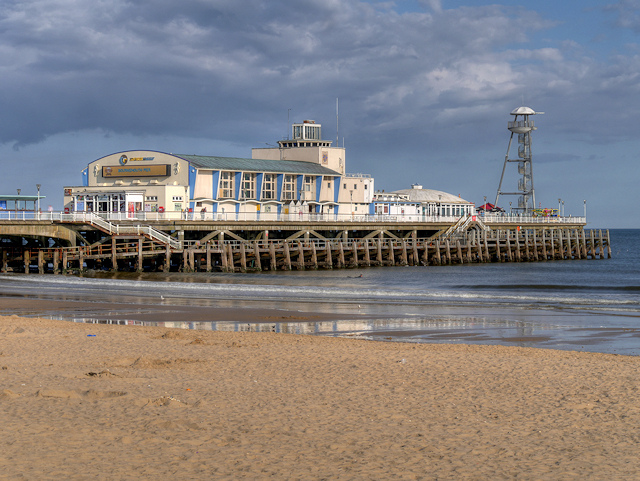 The starting point beside Bournemouth Pier