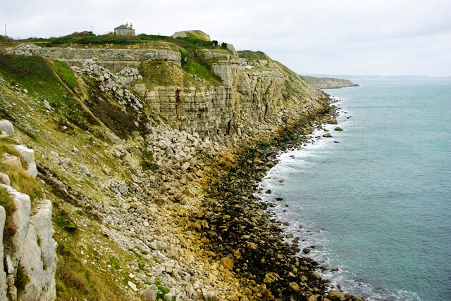 The cliffs of Freshwater Bay