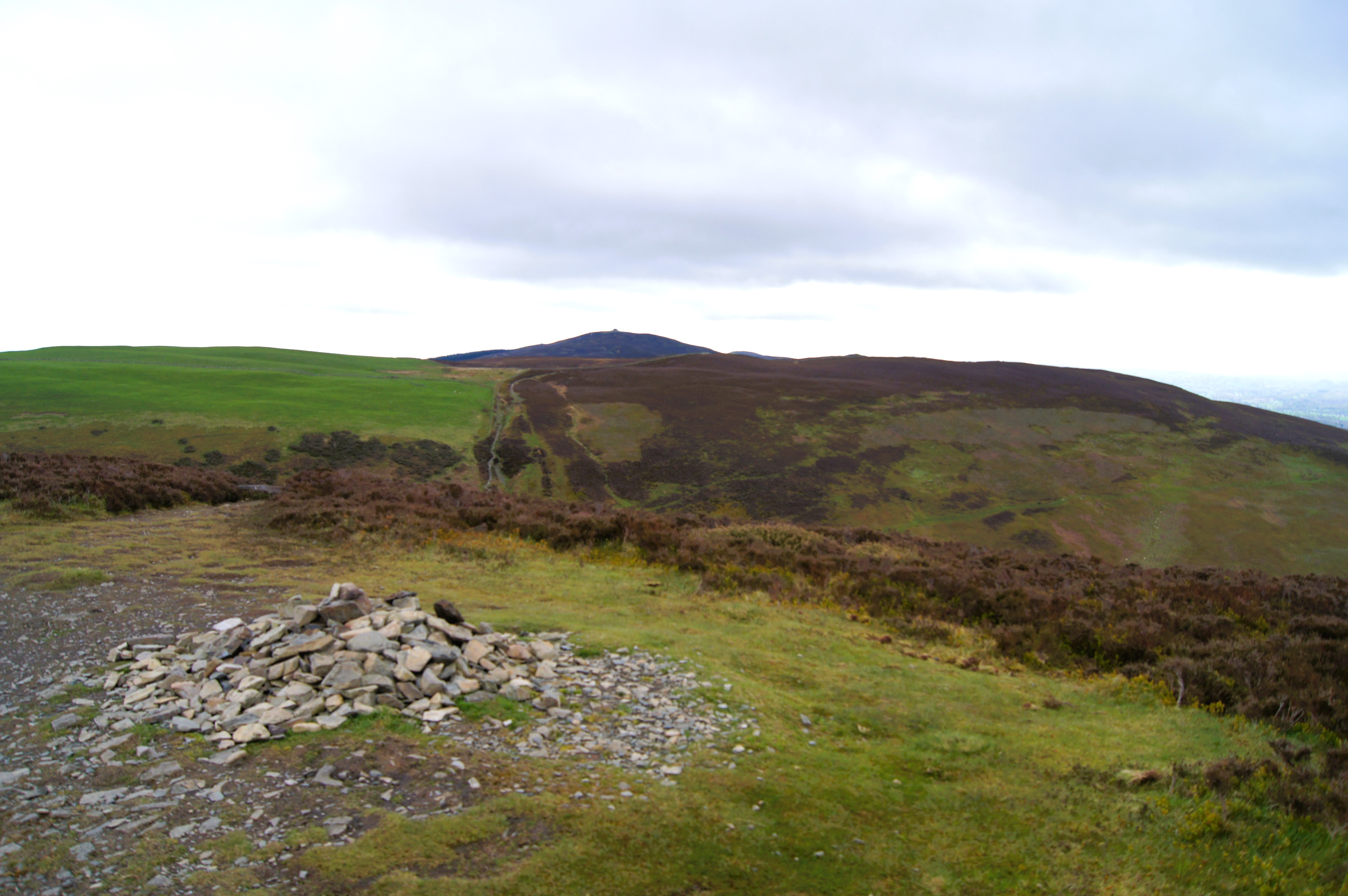 The summit of Moel Arthur