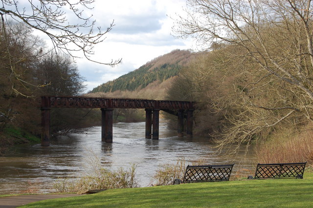 Penallt Viaduct, as seen from Lower Redbrook