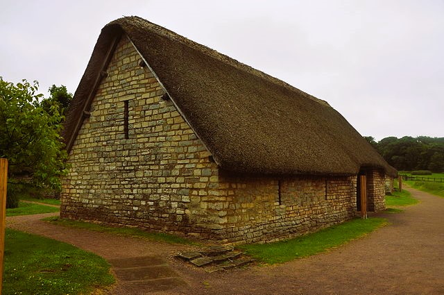 A building in Cosmeston Medieval Village