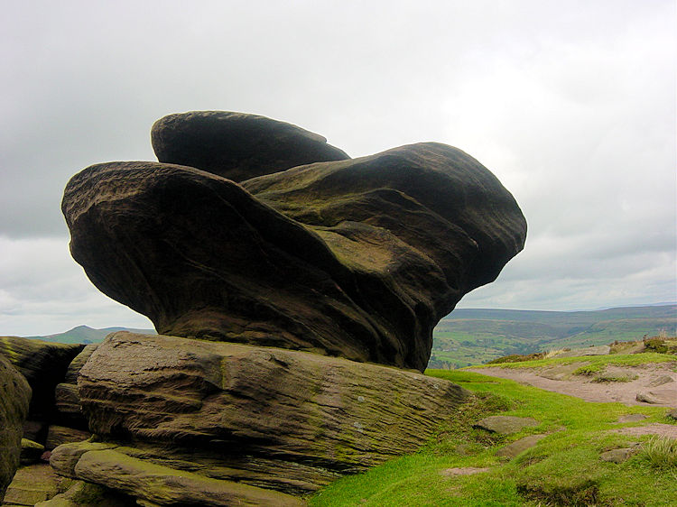 Wonderful weather shaped rock