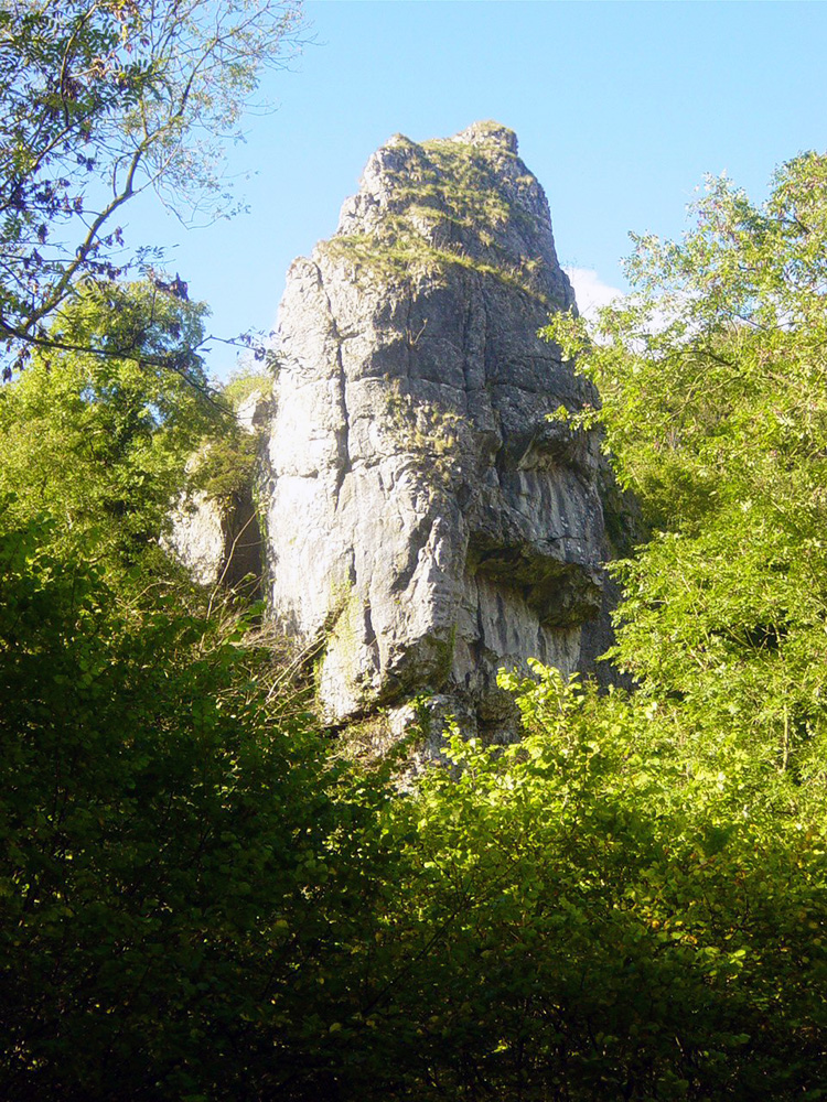 Ilam Rock stands high, a majestic pinnacle
