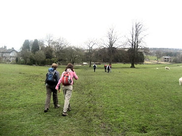 Crossing fields towards Little Longstone