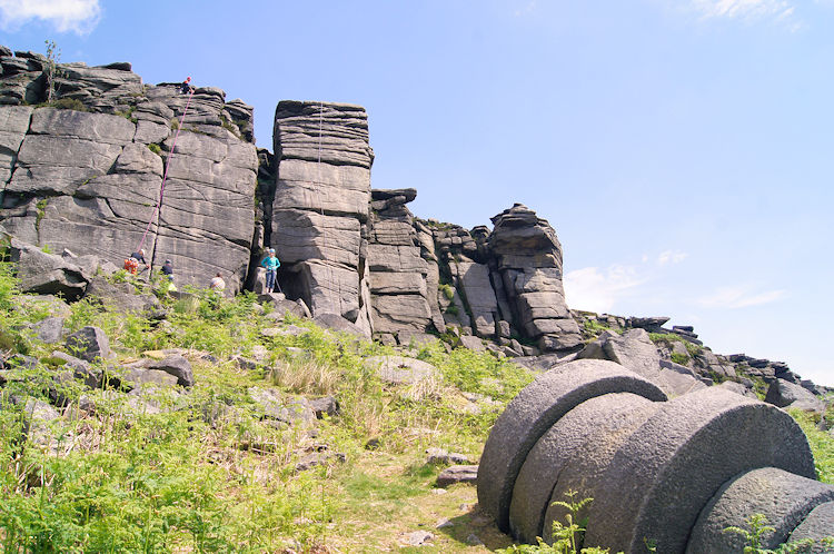 Millstones and rock climbers