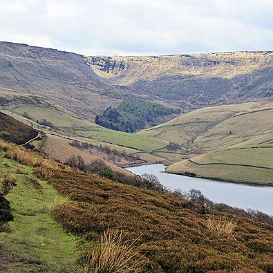 Kinder Reservoir and Kinder Edge