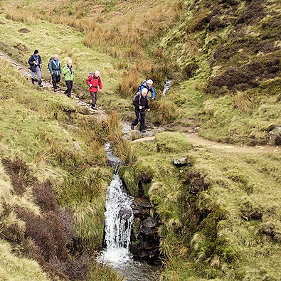 A group descends William Clough