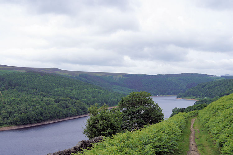 First sight of Ladybower Reservoir