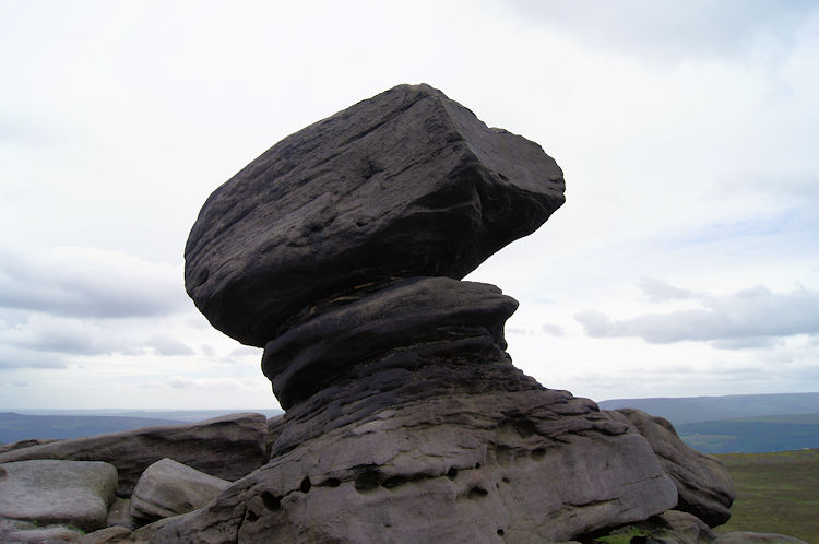 Interesting granite pillar on Back Tor