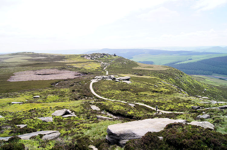 The path to Whinstone Lee Tor