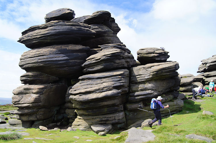 Symmetrical weathering on Whinstone Lee Tor