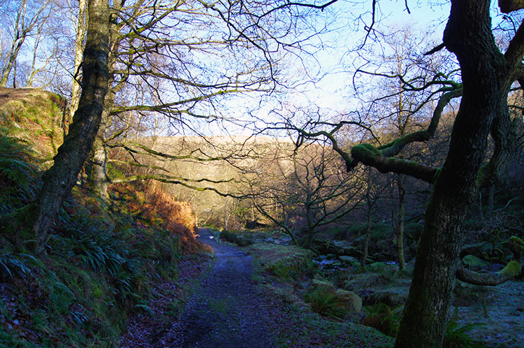 Following the path beside Black Clough