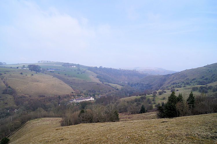 View towards Cressbrook from the south-west