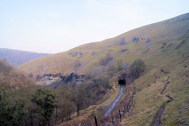 Looking down on the Monsal Trail and Miller's Dale