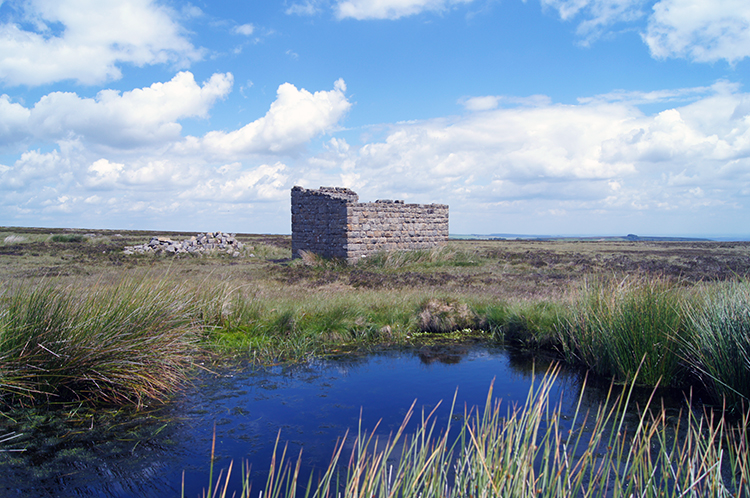 Derelict shelter near Crow Chin