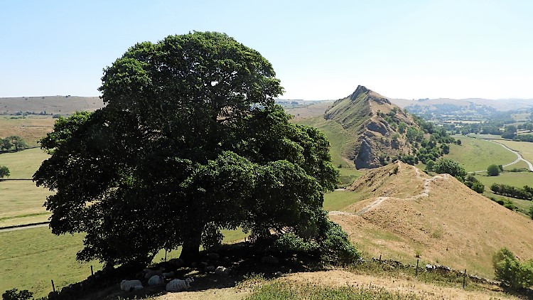 The path leading down from Chrome Hill