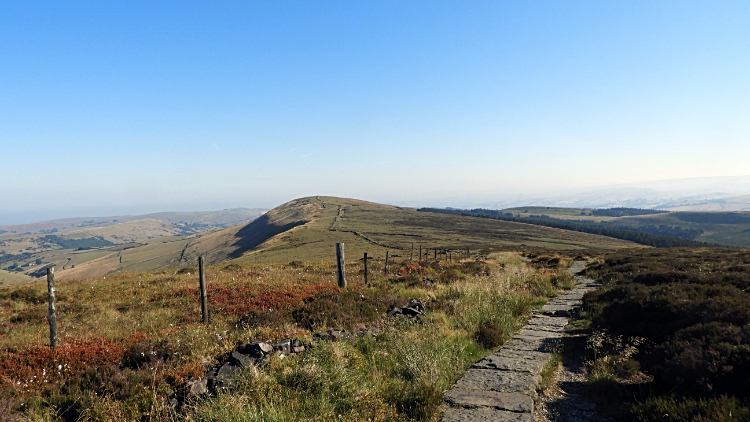 View back to Pym Chair from Cat's Tor