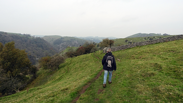 Walking above Tissington Spires