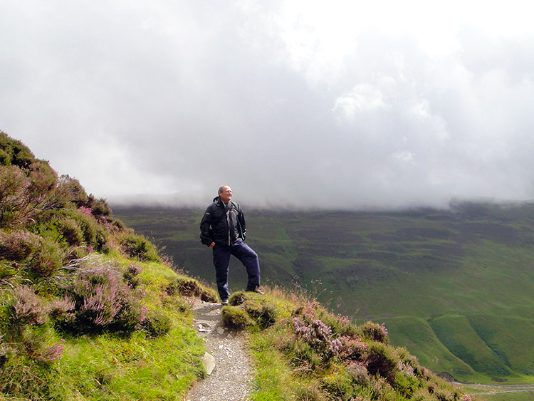 Feeling elated on the high ground near Loch Skeen