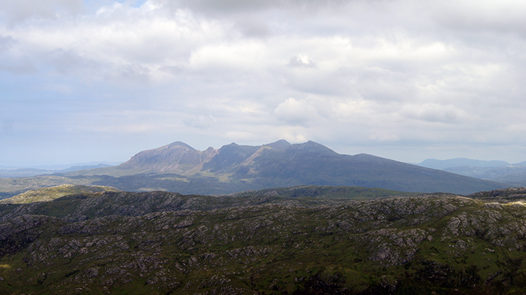View from Bealach Mòr to Canisp