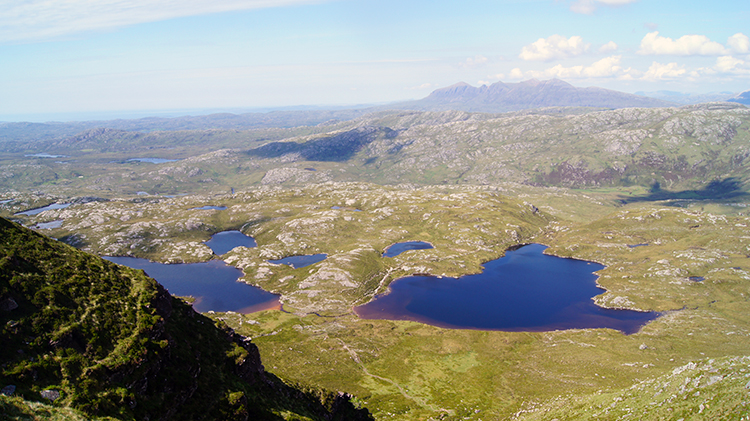 The view to the north from Suilven