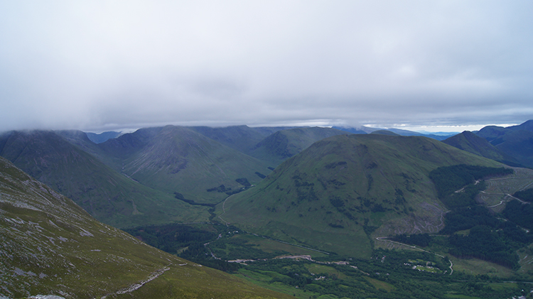 Summit view to Glen Coe