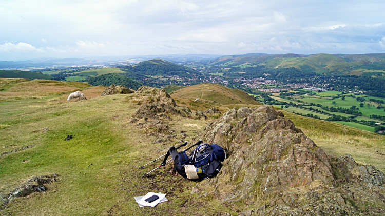 The view south-west from Caer Caradoc Hill