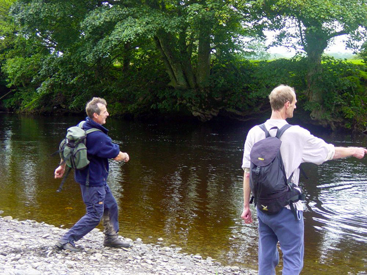 Skimming stones in the Conwy