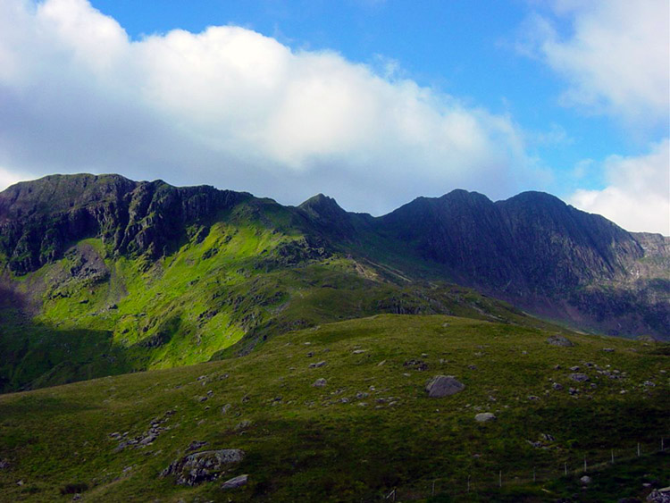 The view to Snowdon from the Miner's Track