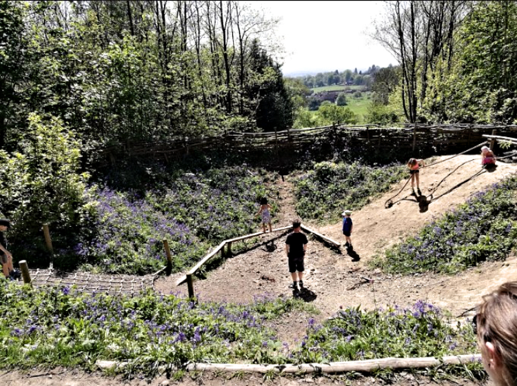 The bomb crater near Chartwell