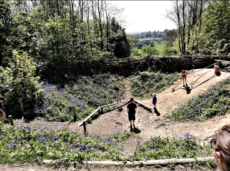 The bomb crater near Chartwell