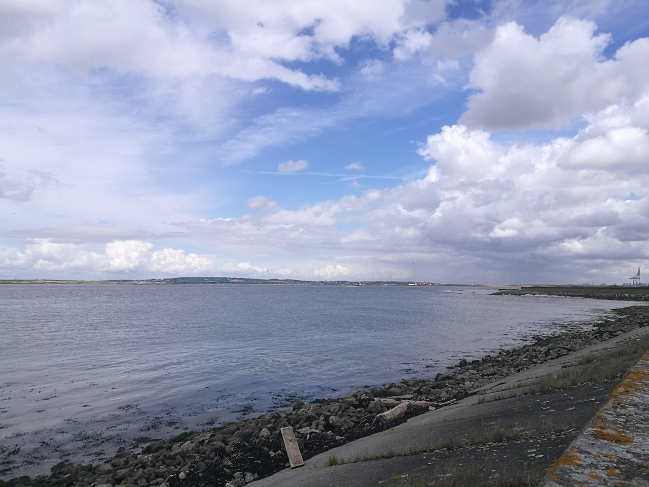 Looking east down the Thames