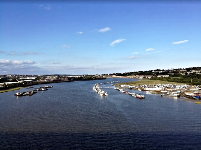 View over the River Medway at Rochester