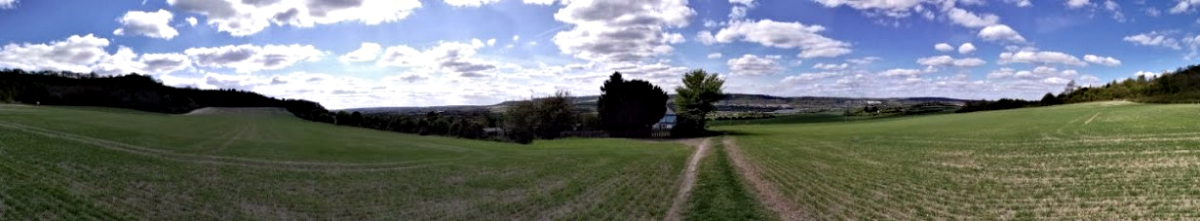 Looking across the Nashenden Down