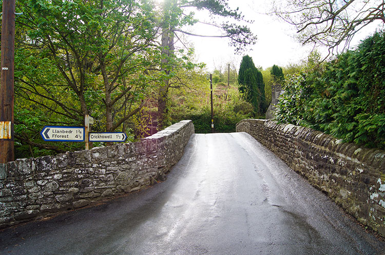 The bridge over Grwyne Fawr at Llangenny