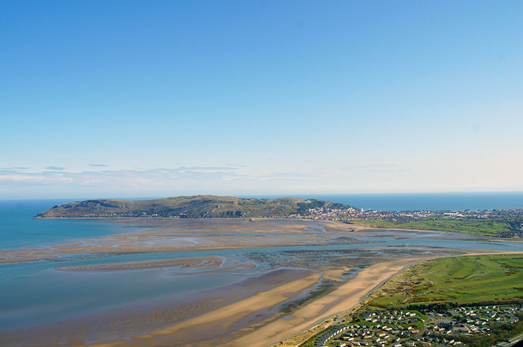 Looking back to Great Orme