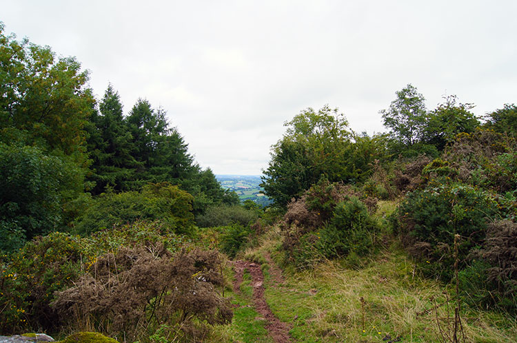 The track along the west side of the mountain