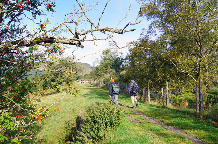 Following the Taff Trail towards the Neuadd Reservoirs