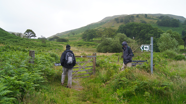 Setting off from Tyncwm