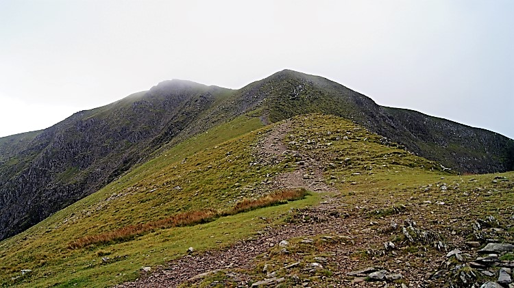 First sight of Y Garn summit