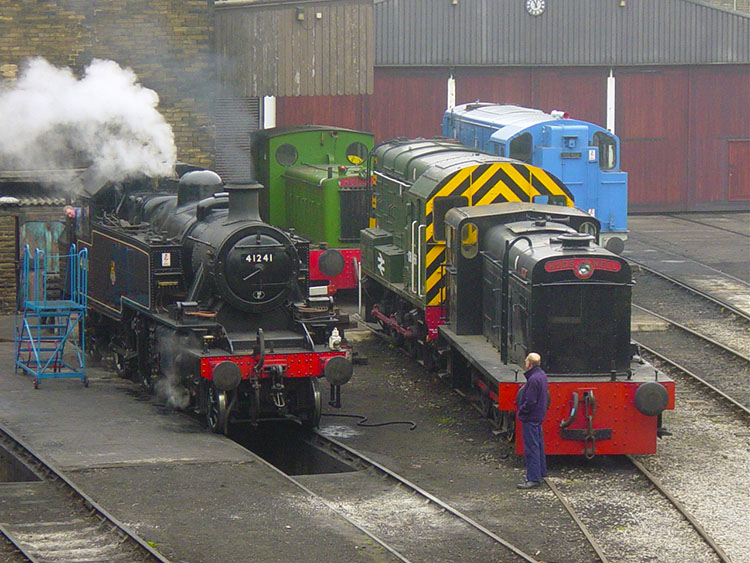 Trainspotting in Haworth before the walk