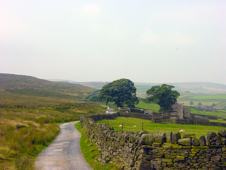 Walking to Haworth Moor at Enfield Side